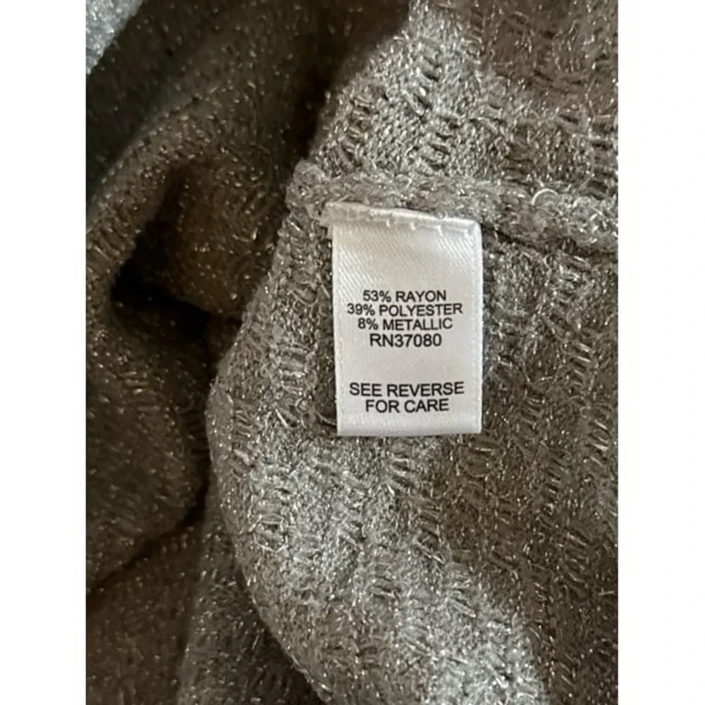 Cato Women's Quarter Sleeve Silver Sweater Size‎ 22/24W